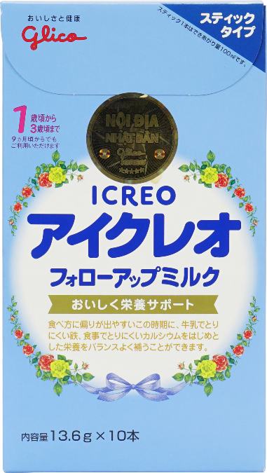 Glico Icreo Follow Up Milk Hộp 10 Thanh x 13.6 g (Icreo số 1 )